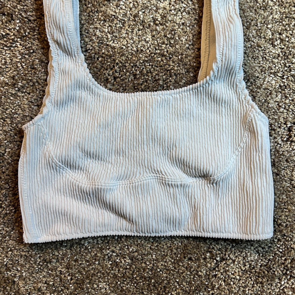Altar'd State Ribbed Tank Top - White